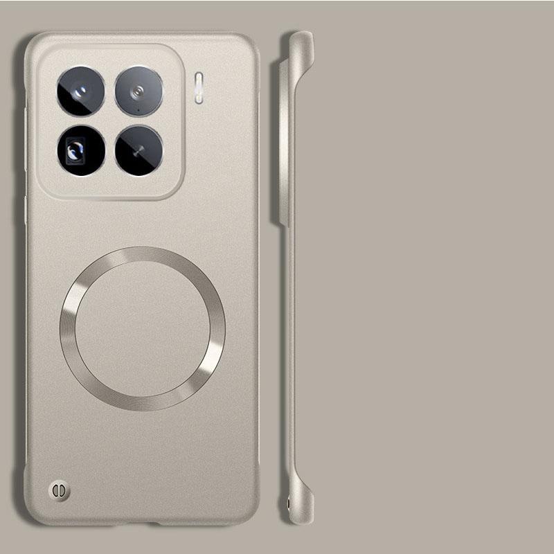Cases For Xiaomi 15 Pro 14 Ultra Frameless Phone Matte Case For Xiaomi 14 Pro 13 Ultra Wireless Charging For Magsafe Magnet Magsafing Borderless Cover