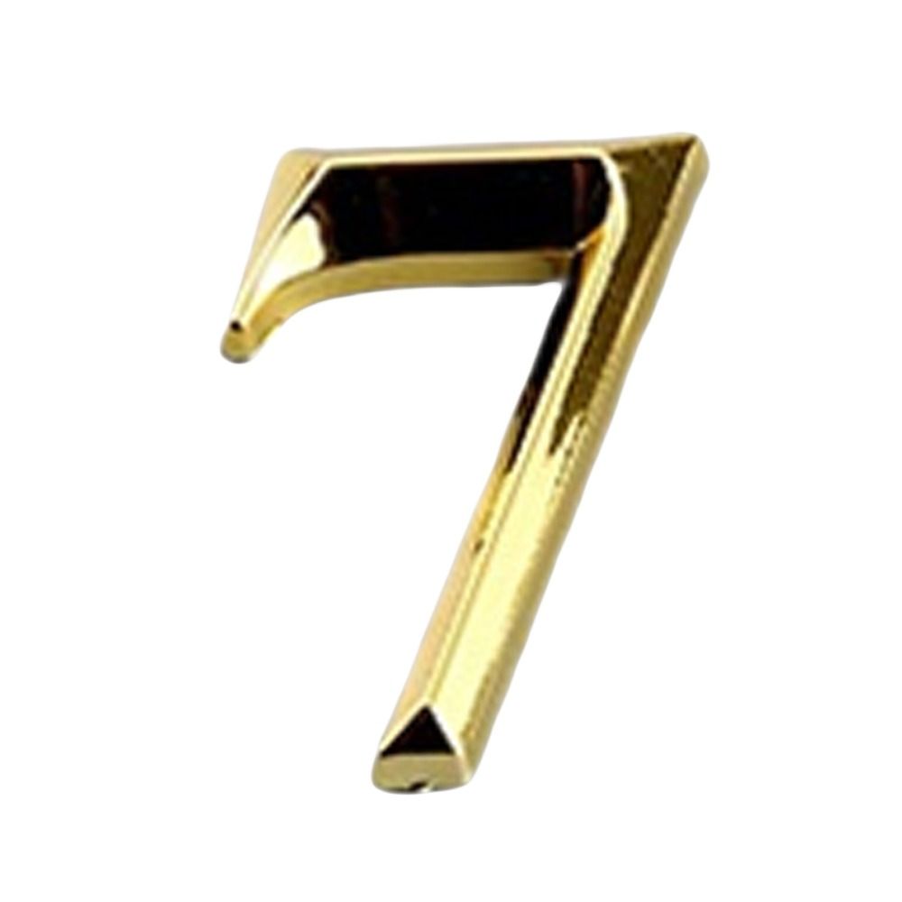 АБС литье под давлением номер двери золотые цифры от 0 до 9 креативная табличка этикетка для улицы