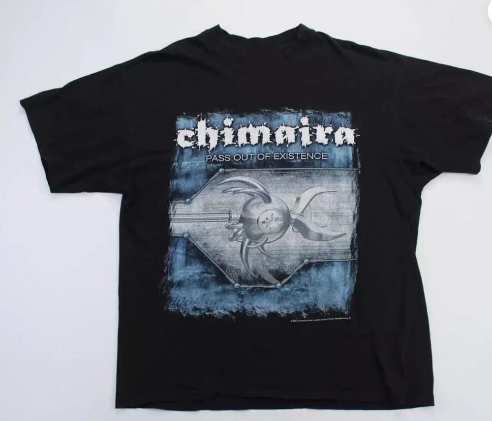 Новая черная футболка Chimaira Pass Out Of Existence 2001 года, все размеры