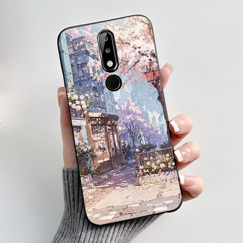 Casing For Nokia 5.1 Plus 6.1 Plus X5 X6 Luxury Dragon Cute Cool Boys Girls Soft silicon Phone Case Back Cover Black Matte Shell