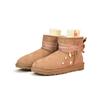 UGG CLASSIC MINI Короткие женские снежные ботинки из овчины Верблюжий 1016222-CHE(Команда462-)