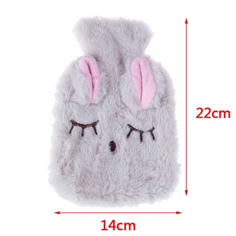 Cute PVC Relief Stress Pain Hot Water Bottle Bag Soft Reusable Hand Warmer