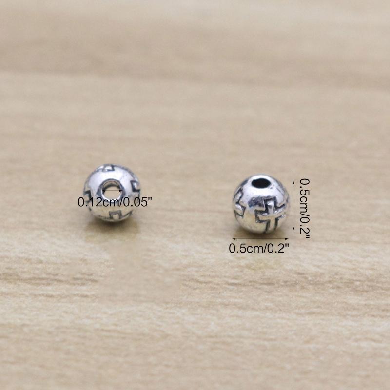 62KD для круглых бусин 5 мм, неокрашенные, 100 шт./набор, католический христианский декор из бусин