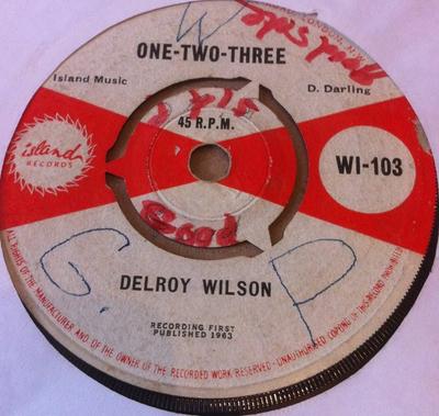7-дюймовая пластинка DELROY WILSON OneTwoThree BackBiter WI03 Island Records 1964 Великобритания Регги Ска Даб Б/у