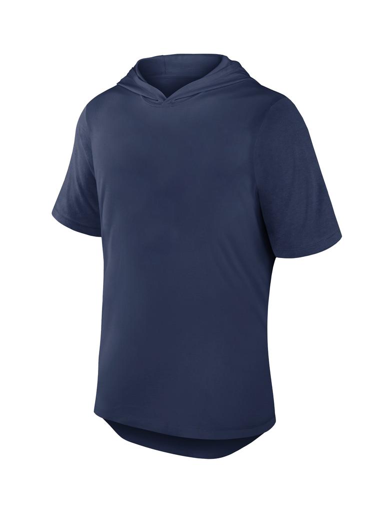 European size quick-drying hooded T-shirt outdoor leisure sports loose short-sleeved t-shirt