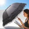 Vintage Lace Parasol Foldable Gothic Lolita Umbrella Lady Rain Anti-uv Protection Umbrella Dome Props Parasol Umbrella Lady