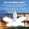 2024 LED Foldable Bulb with Fan Shape Blade Panels for Home Ceiling Light Folding Lamp