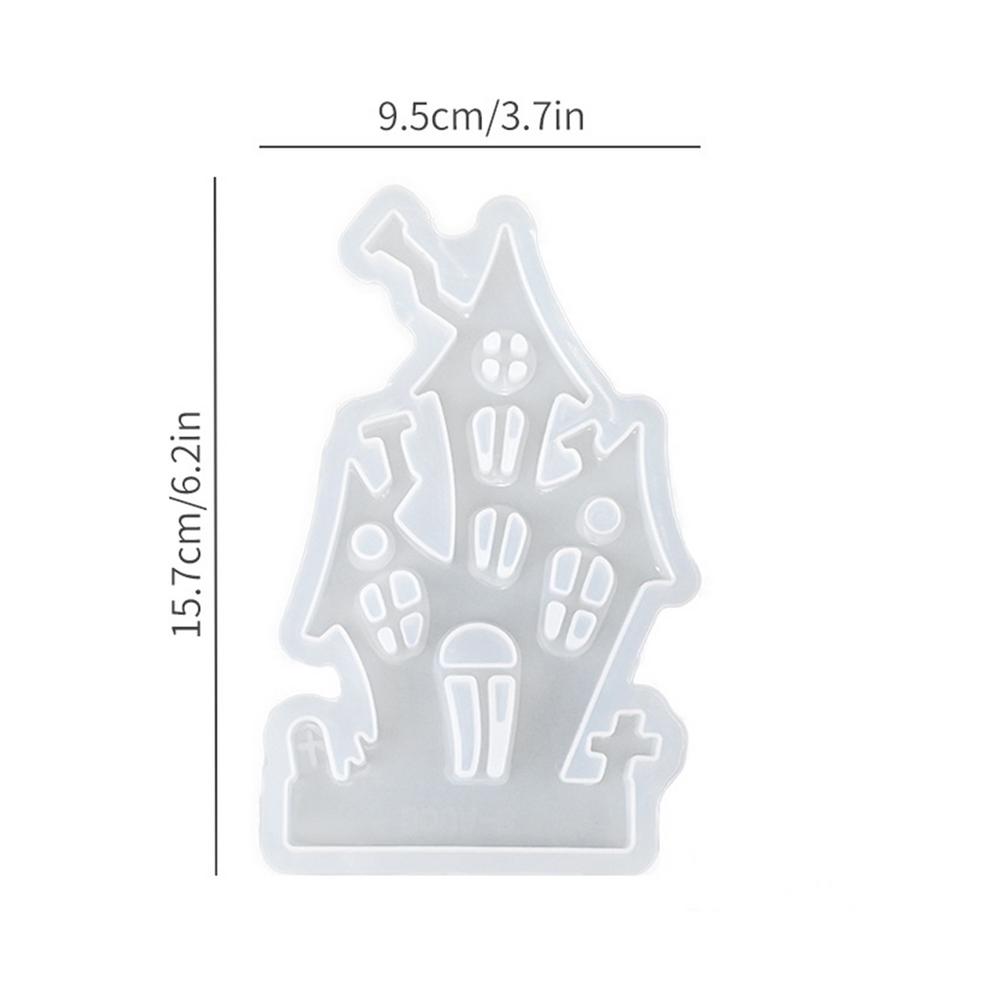 Рождественская серия Подсвечник Силиконовая форма Дом Подсвечник Украшение Смола Форма 3D Гипсовые поделки Домашний декор