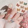 Manicure Decoration Strong Luxury Alloy Butterfly 3D Rhinestone Nail Art Decorations for Women
