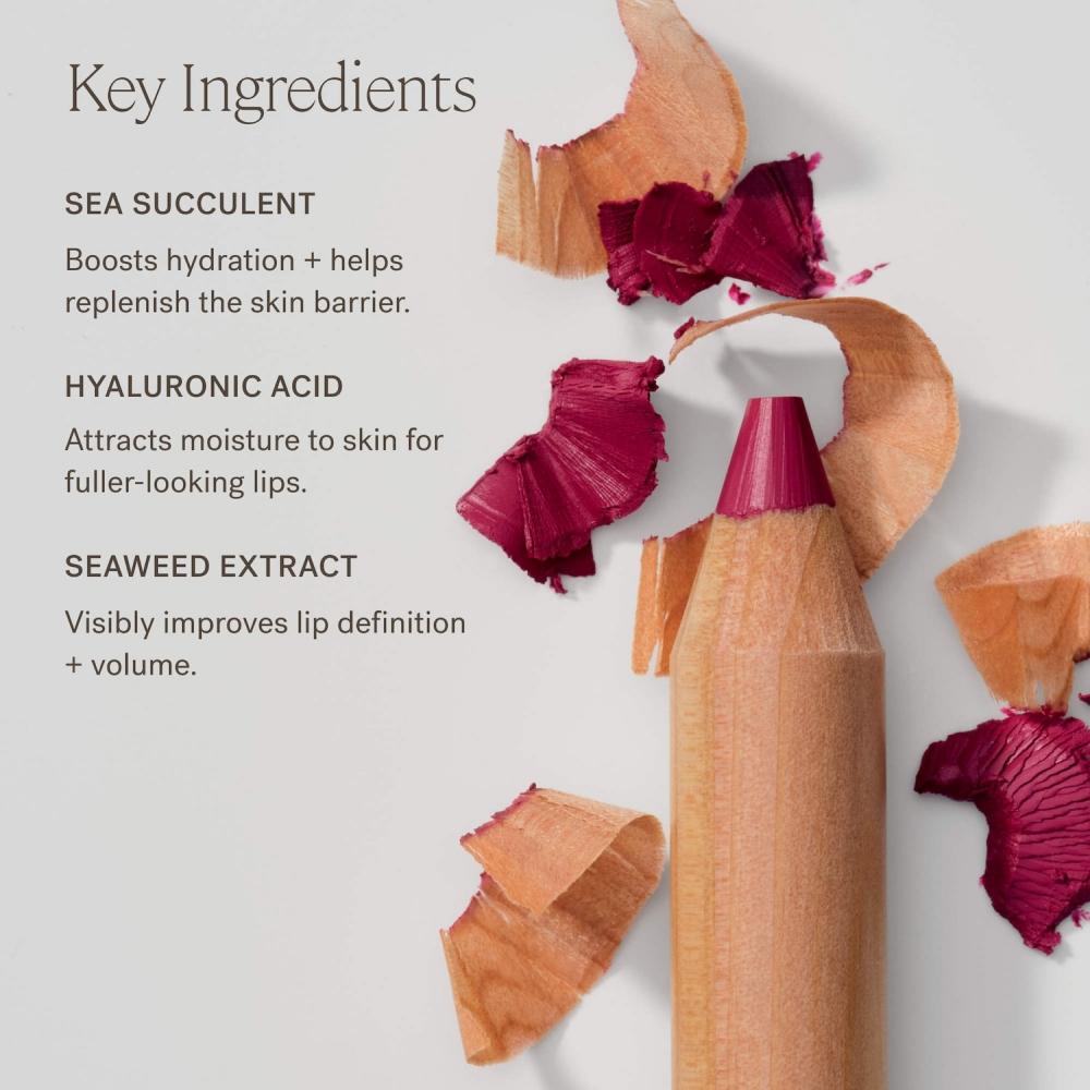 Ilia Lip Sketch Hydrating Lipstick + Lip Liner Crayon 0.08 Oz Genre Mauve Brown