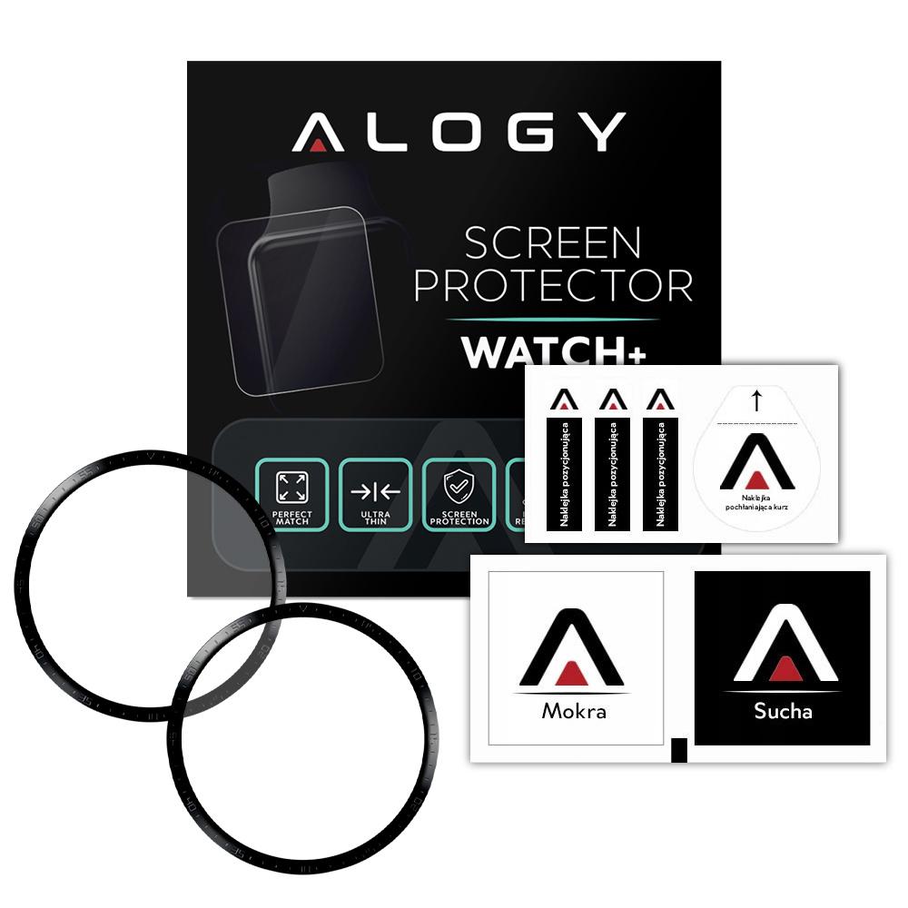 2X Elastyczne Szkło 3D Alogy Do Huawei Watch Gt 3 46Mm Black