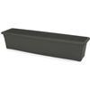 PLASTIKEN Rectangular Planter - 80 X 20 Cm with Tray - Anthracite