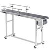 Belt Conveyor, 59 x 7.8 inch Conveyor Table, Heavy Duty Stainless Steel Motorized Belt Conveyor for Inkjet Coding Applications Powered PVC Belt