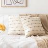 Бохо Наволочки 18x18 Набор из 2 Современный Фермерский Дом Декоративная Наволочка С Кисточками Квадратные Наволочки Нейтральные Наволочки Акцентная Наволочка