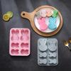 6 Cavities Rabbit Silicone Baking Mold Multi-style Bunny Chocolate Cake Biscuit Ice Making Set Candle Soap Mould Birthday Decor