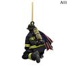 2Pcs Fire Peripheral Firefighter Pendant Hanging Christmas Tree Decoration  Christmas
