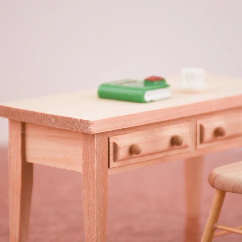 1:12 Doll House Mini Furniture Mini Props Simulation Book Desk Model Table Decoration