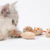 5pcs Rattle Cat Mouse Toys Prefilled Catnip Interactive Kitten Toy Cat Mice Toys Bite Resistance Cat Playing Toy Cat Accessories