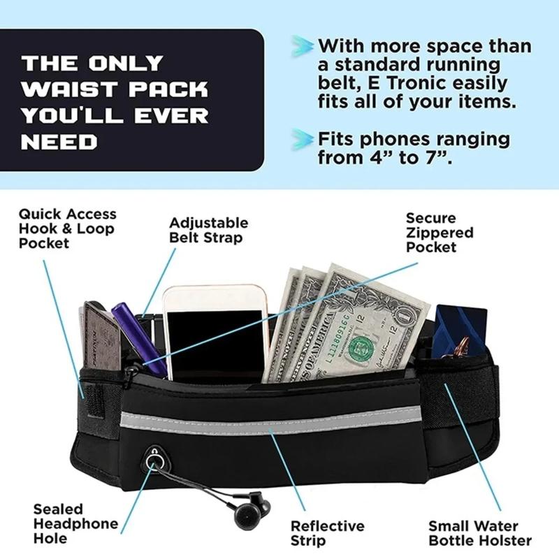 Outdoor Sport Pet Waist Bag Traction Rope Reflective Anti Explosion Pet Traction Rope Stretchable Elastic Belt For Dog Leash