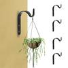 4 шт. Металлические крючки J-образной формы, Винтажные подвески для растений, Подвески для фонарей, Железные настенные крючки, Домашний декор