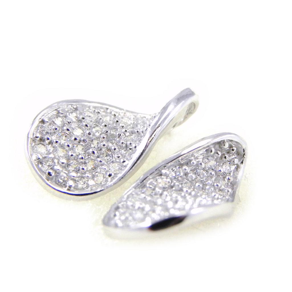 Les Trésors De Lily [H0470] - White 'Goddess' Silver Earrings