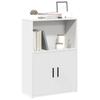 VidaXL Bookcase White 60x24x85 Cm Engineered Wood, Bookshelf, Storage Rack, Book Holder, Cabinet 860409