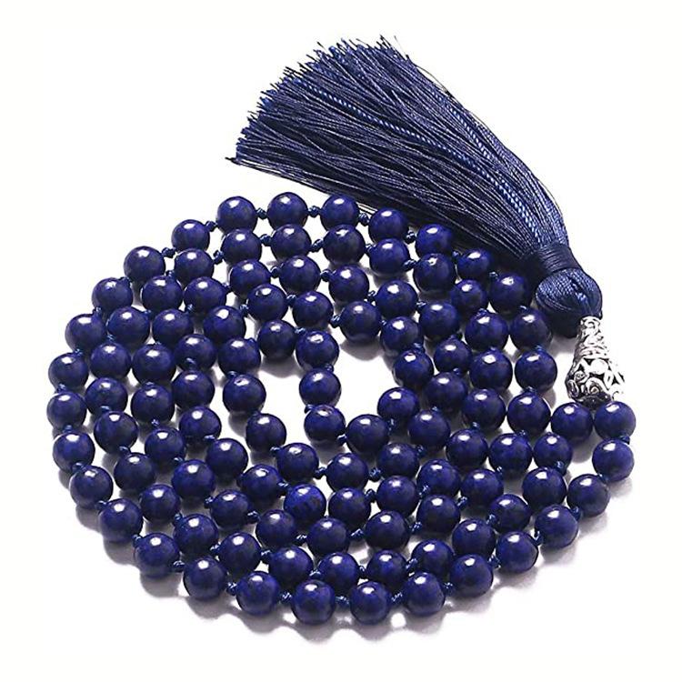 108 natural stone beaded bracelets, fringed bohemian Indian agate beaded bracelet.