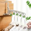 Folding Clothes Rack Coat Hanger Strong Load-bearing 360-Degree Rotating Portable Travel Clothes Holder