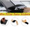 4 шт. глянцевые черные наклейки на стойки автомобиля подходят для Hyundai Sonata Gold (Индия) Детали отделки наружных стоек автомобильных дверей и окон 2002-2005 гг.