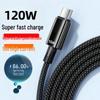 120 Вт Нейлоновый Плетеный Супер Быстрой Зарядки Кабель Данных для Huawei Type-C Honor 10A Быстрая Зарядка.