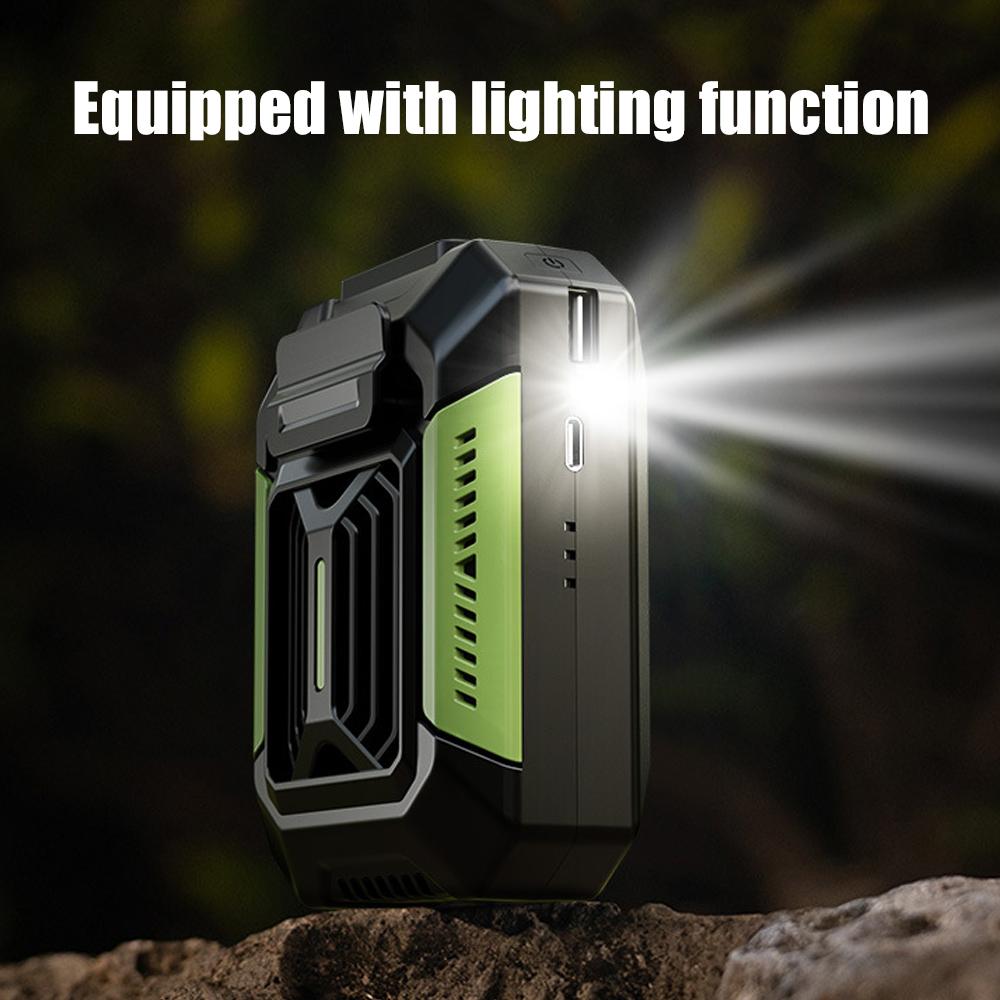 Portable Waist Fan Mini Rechargeable Portable Fan Outdoor Mini Air Cooler Wearable Clip Fan For Running Camping Sport