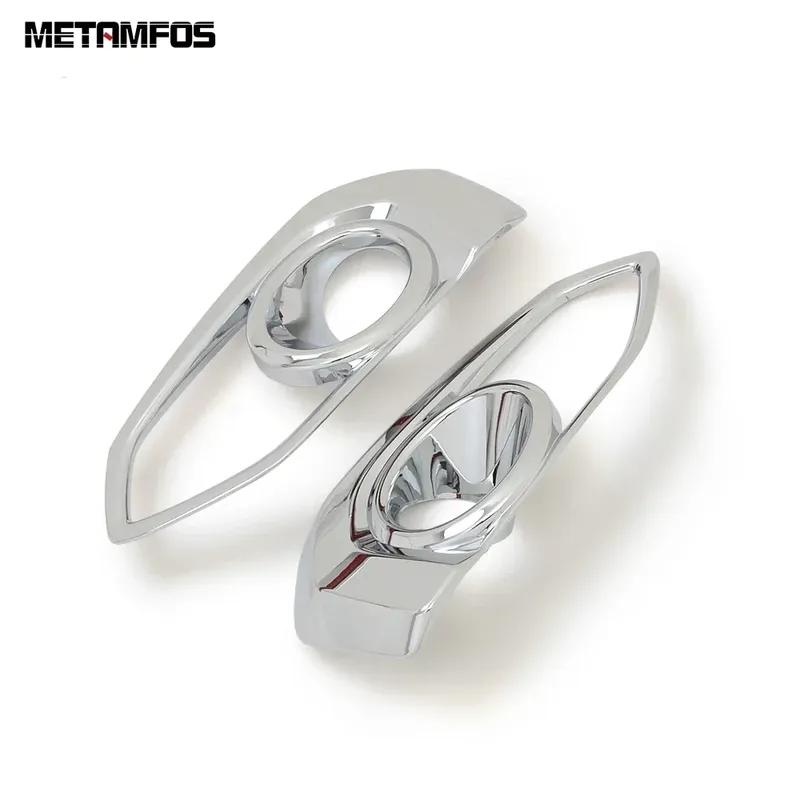 For Honda Fit Jazz 2018  Chrome Front Fog Light Cover Trim Foglight Protector Decoration Frame Bezel Accessories Car Styling
