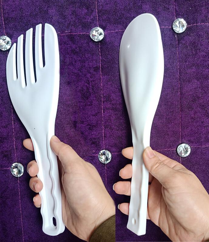 Zhaoran 10-Pack Extra Large Non-Stick Plastic Rice Scoops