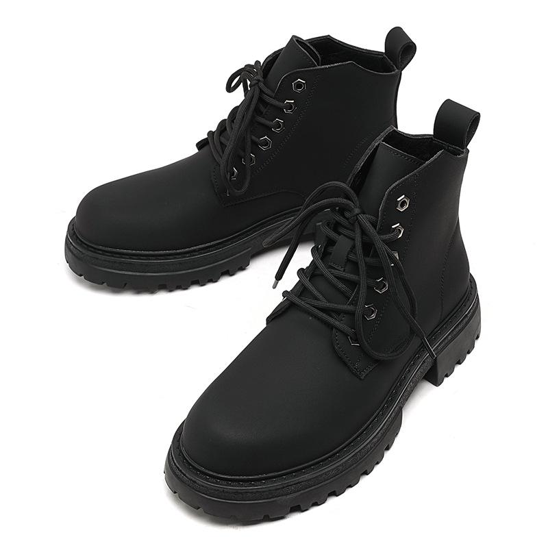 Ботинки Martin мужские повседневные универсальные осенне-зимние бархатные мужские туфли с завышенной шнуровкой удобные модные ботинки для инструментов 25006-R