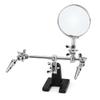 60mm Triple-Arm Magnifier with Clips and Soldering Iron Stand, Model 1083