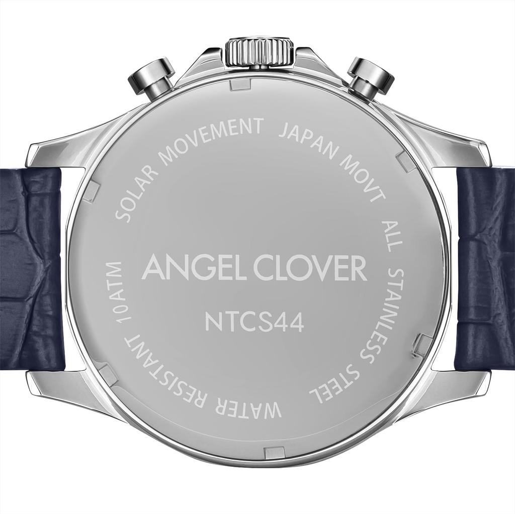 Angel Clover Часы TIME CRAFT SOLAR Solar Battery 100m Waterproof Mineral Glass Navy Dial Stainless Steel Navy [AngelClover] NTCS44SBBK-BK Mens