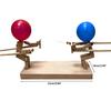 Bamboo Battle Balloon Game Fast-Paced Wooden Fencing Puppets for Thrilling Balloon Fight Fun Innovative Poke Balloon Toy