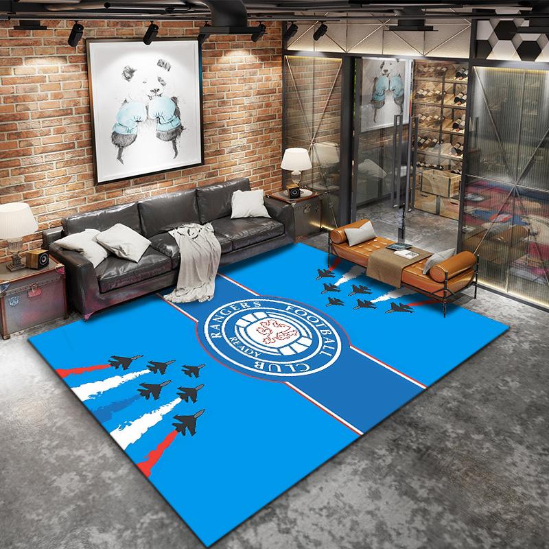Rangers Fc Carpet Rug For Living Room Bedroom Home Sofa Decoration Kids Play Nonslip Floor Mat