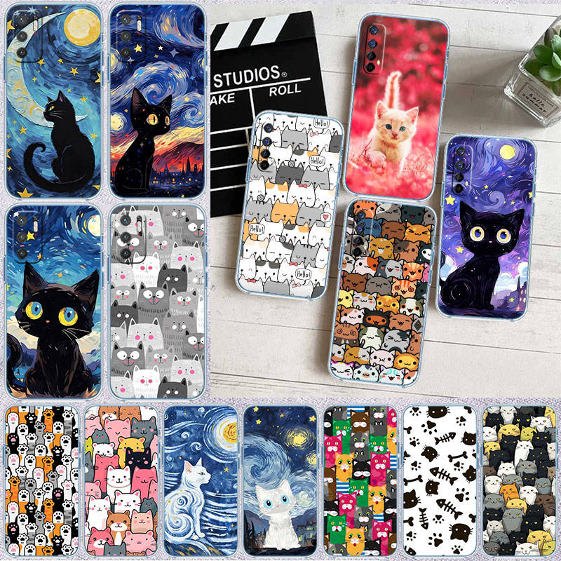 JO9 Cat Kitten Meow Phone Case for Motorola G34 G32 G31 G14 G84 G62 E32 G24 G72 G71 G73 G85 G200 G60S G60 G52 G51 G50 G42 G41 G32 G30