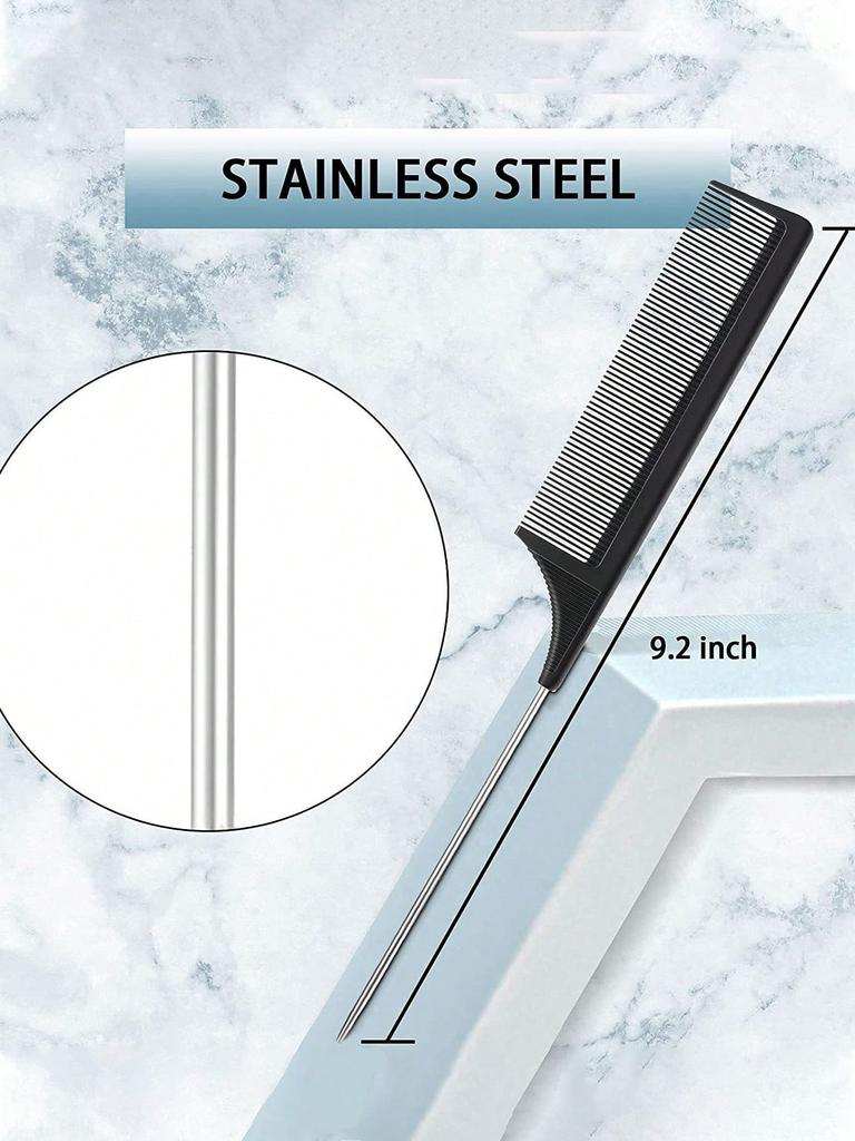 Набор из 3 расчесок для укладки: тройная расческа для волос, расческа с хвостиком, щеточка для краевой линии, инструмент для салонной укладки волос. Специально для париков из натуральных волос