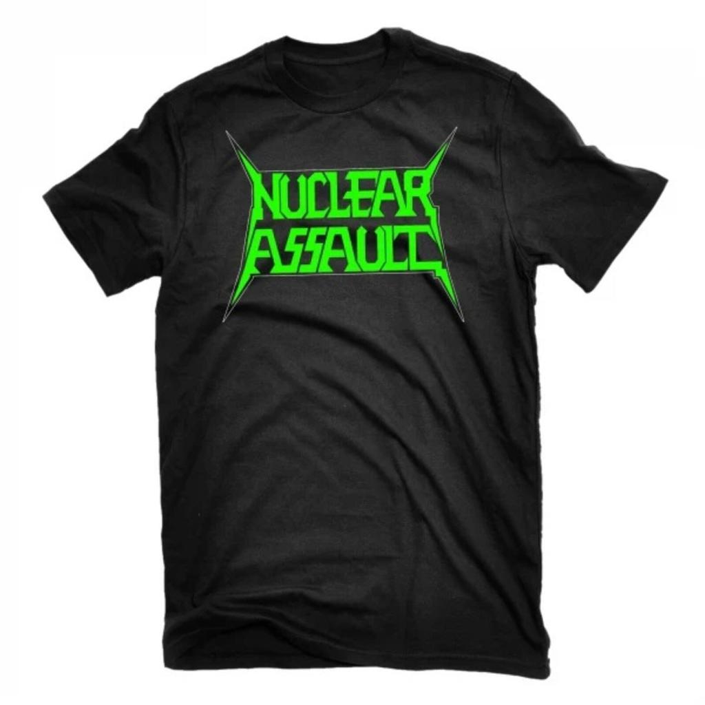 NUCLEAR ASSAULT cd cvr GREEN LOGO Official SHIRT 2X New game over survive handle