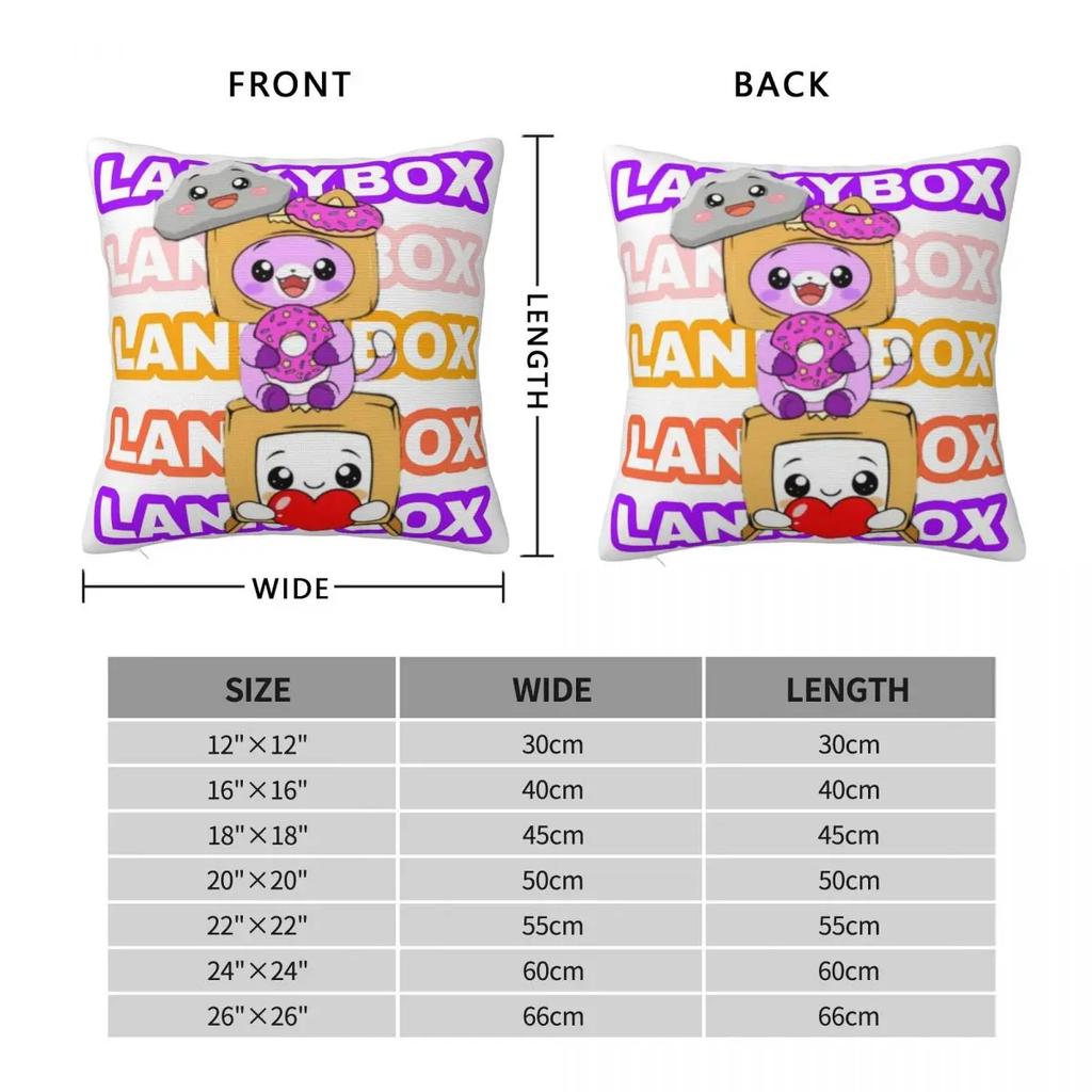 Cute Loki Fox Square Pillowcase Lanky Cartoon Cushion Cover Fun Polyester Decorative Seat Pillowcase
