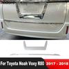 Для Toyota Voxy Noah R80 2017 2018 ABS Хром Автомобиль Задняя Крышка Багажника Накладка Задняя Дверь Крышка Багажника Рамка Номерного Знака Аксессуары