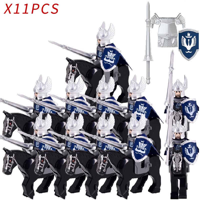 MOC LOTR солдат орки армейские фигурки доспехи стражник воин лучник средневековые рыцари Дол Амрота строительные блоки кирпичи игрушки подарки
