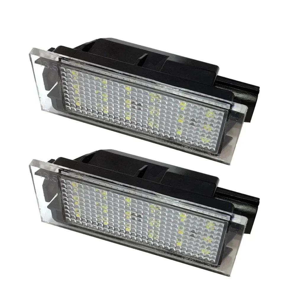 1/2 шт. Светодиодная подсветка номера автомобиля LED Canbus Без ошибок 18 SMD Лампа Для Renault Megane 2 Clio 3 Laguna 2 Espace 4 Twingo Master Vel