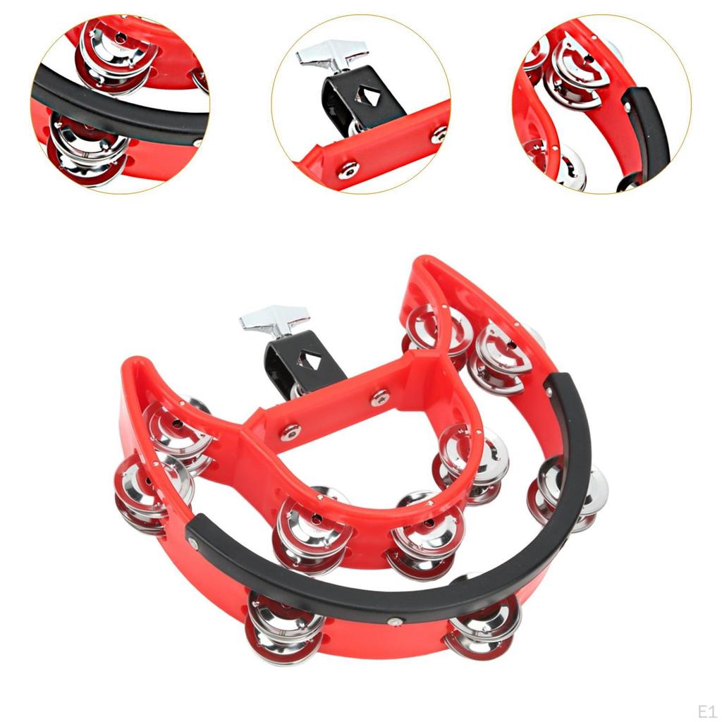 Hi Hat Tambourine Drum Set Ручная ударная установка Аксессуары для шейкера Металлический инструмент Колокольчик Трещотка