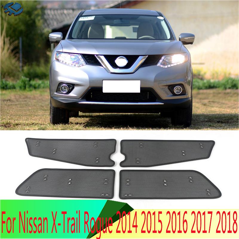 Средняя сетка передней решетки для Nissan X-Trail Rogue 2014-2018 Крышка сетки передней решетки Аксессуары из нержавеющей стали