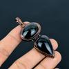 Black Eye Obsidian Pendant Handmade Gemstone Jewelry, Copper Electroformed Pendant ,Unique Design Jewelry Pendant