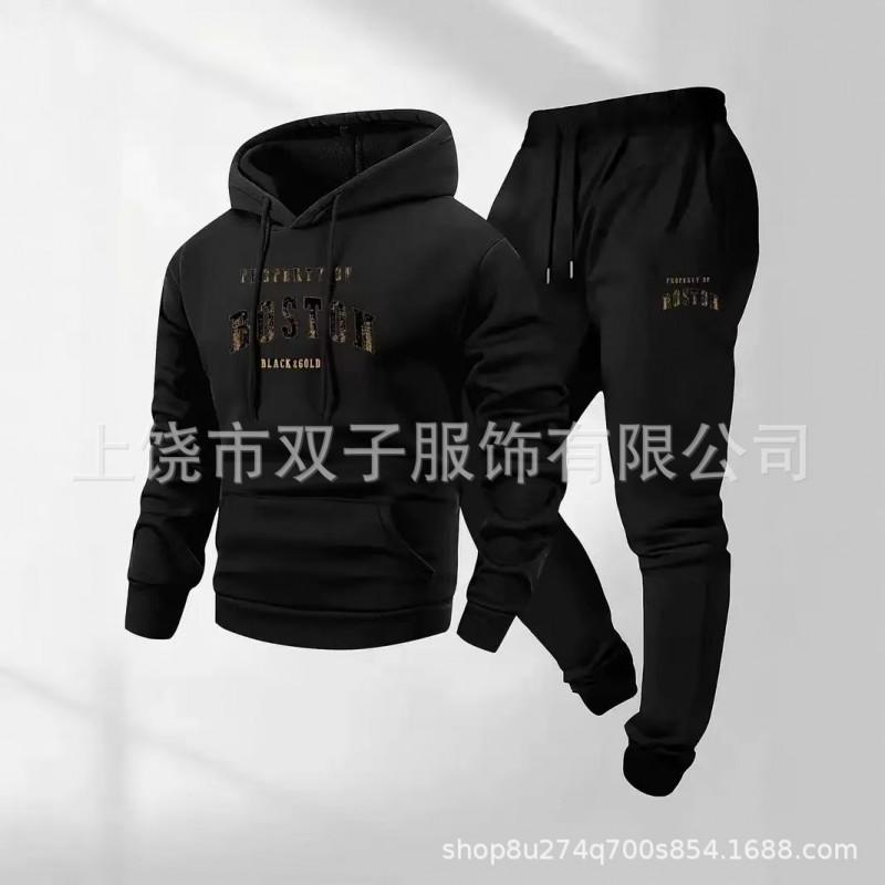 2026 Unisex Hooded Sweatshirt Set Casual Sportswear Teens Youth Lightweight Long Sleeve Tracksuit