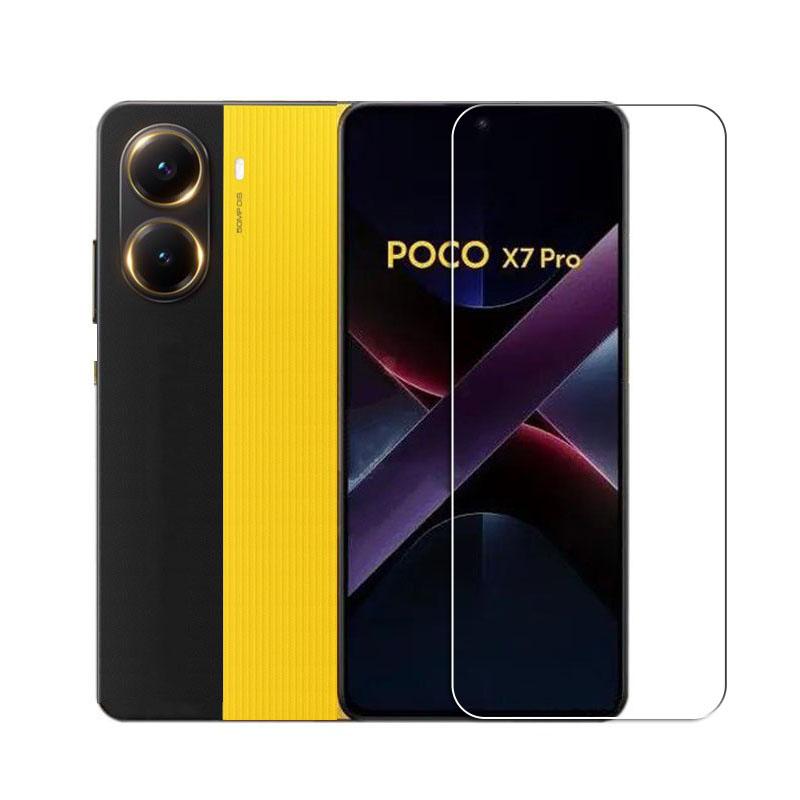 Полное прозрачное стекло для Poco X7 Pro Закаленное стекло для Xiaomi Poco X7 Pro Защитная пленка для экрана HD Защитная пленка для телефона Poco X7 Pro